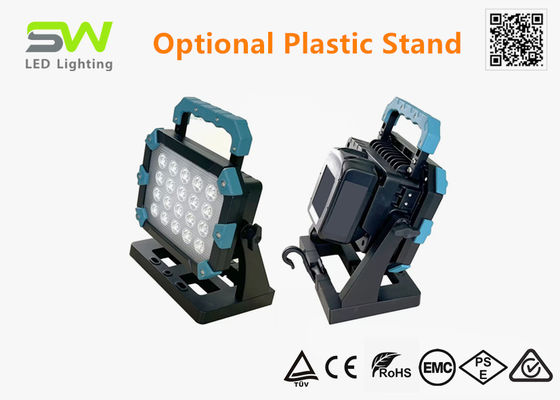 100W 10000 Lumens 18V Power Tool Batterij aangedreven werk licht met metalen stand