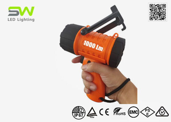 Compacte 1000 Lumen Oplaadbare Drijvende Marine Spotlight met Ophanghaak