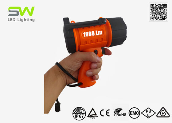 Compacte 1000 Lumen Oplaadbare Drijvende Marine Spotlight met Ophanghaak