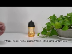Oplaadbare kleine led kampeertent lantern warm witte balk karabiner haak
