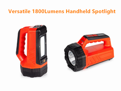 Krachtige 1800 lumens handheld spotlight