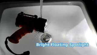 Introduceer een compacte, oplaadbare drijvende maritieme spot van 1000 lumen met ophanghaak voor u